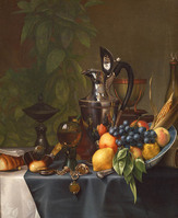 KS 034
          <br/>
          Stilleven met vruchten en zilveren kan
          <br/>
          <em>Kiers, Petrus (1807-1875)</em>